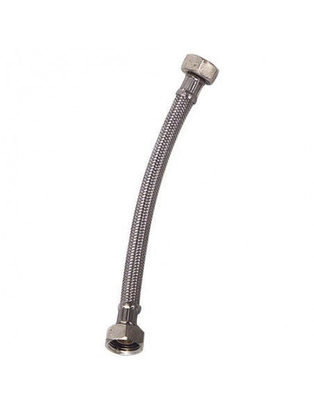 Latiguillo Inoxidable Hembra 1/2 - Hembra 1/2  300  mm. 2 Piezas