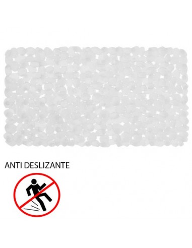 Alfombra Baño Antideslizante Stone 69x36 cm. Transparente