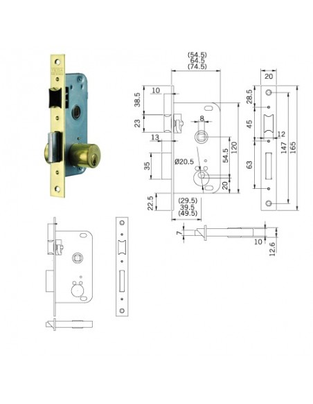 Cerradura Tesa 2000-hl/30