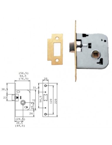 Cerradura Tesa 2005-hl/50
