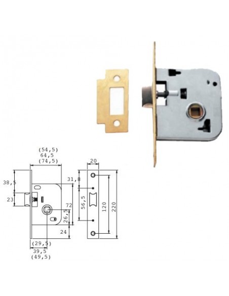 Cerradura Tesa 2005-hl/50