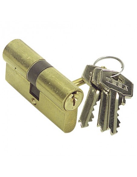Cilindro Tesa 5200 /35x40 Latonado Leva Corta