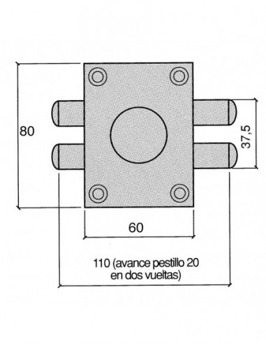 Cerradura de embutir UCEM 5134