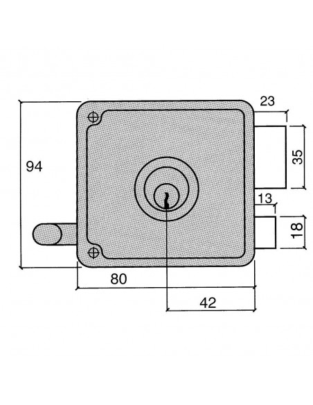 Cerradura Ucem 4125-hb/ 8/ Izquierda