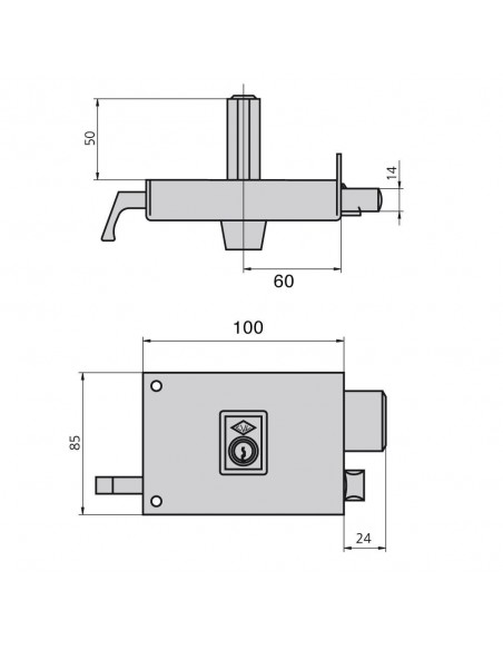 Cerradura Cvl1125ar/ 10/he Derecha 2