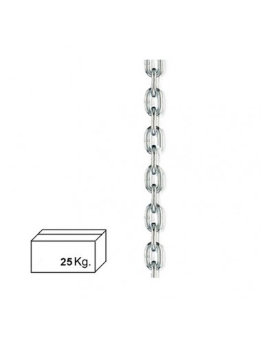 Cadena Zincada 5 mm (Caja 25 Kg)