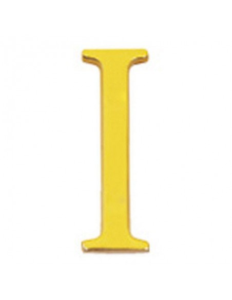 Letra Wolfpack "I" Laton 10cm+Tornillo-Blister 1 pieza