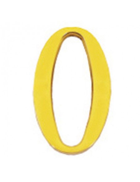 Letra Wolfpack "O" Laton 10cm+Tornillo-Blister 1 pieza