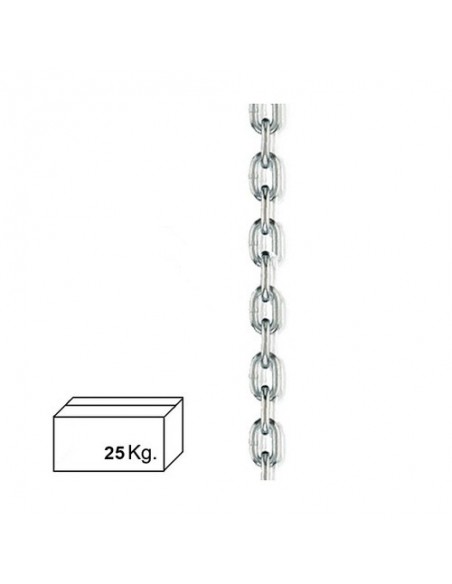 Cadena Zincada 6 mm (Caja 25 Kg)