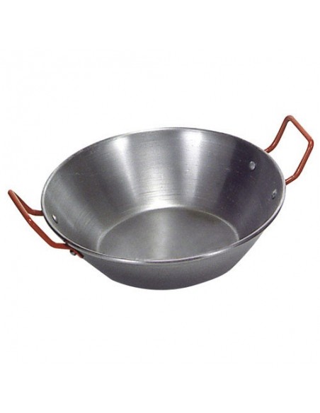 Sartén Hierro Pulido Con Asas 50 cm.