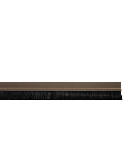 Burlete Pvc Marron Con Cepillo 1metro