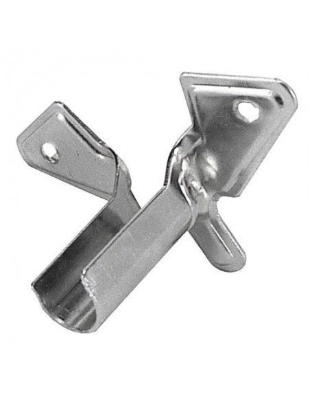 Soporte Tubo 12 mm.Ø Cromo Lateral