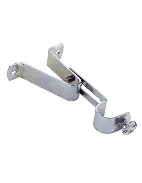 Soporte Tubo 16 mm.Ø Cromo  Frontal Extensible