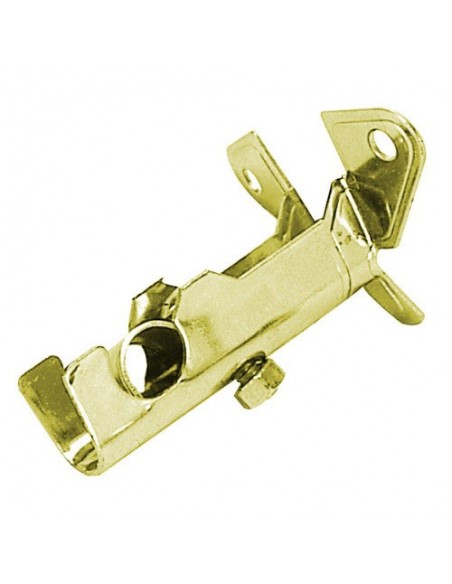 Soporte Tubo 12 mm.Ø Oro Frontal
