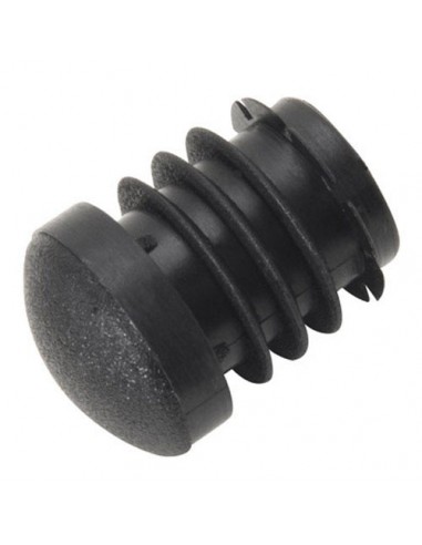 Contera Plastico Redonda Interior Negra 25 mm. Bolsa 200 Unidades