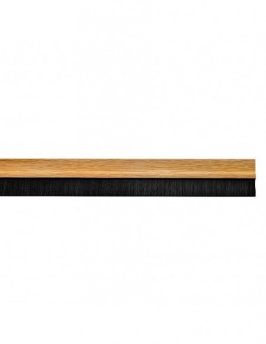 Burlete Pvc Roble Con Cepillo 1 Metro