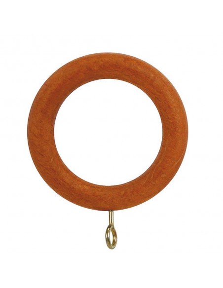 Anilla Madera Lisa Con Hembrilla 29x45 mm. Teca 2