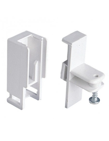 Soporte Lateral Para Riel Aluminio P-900 Blanco