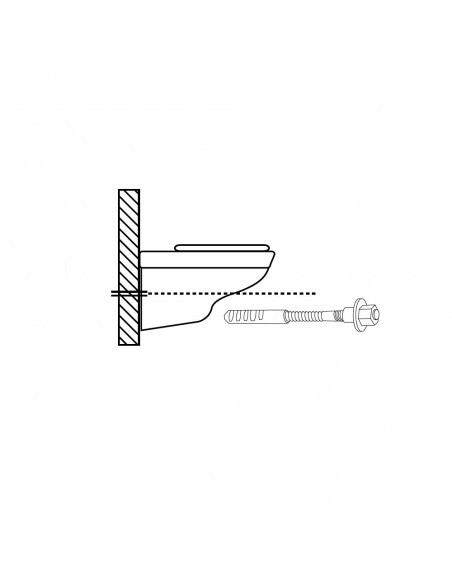 Kit Sanitario Fijación Wc  Horizontal 5x70 (2 Piezas) 2