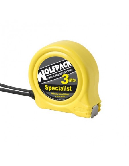 Flexometro Wolfpack Speciallist Sin Freno 3 Metros