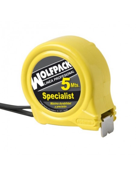 Flexometro Wolfpack Speciallist Sin Frenos 5 Metros