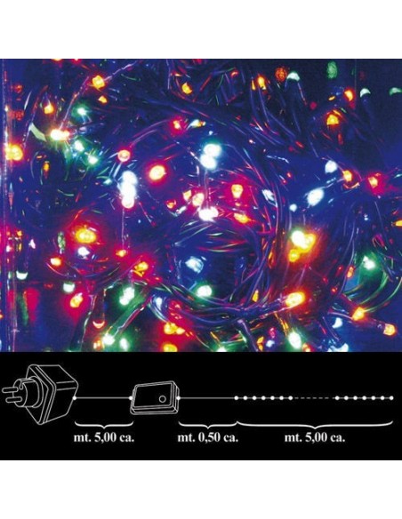 Luces Navidad 100 Leds Color Interior / Exterior Ip44 2