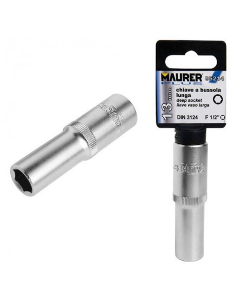 Llave Vaso Maurer 1/2 Hexagonal Larga  17mm.