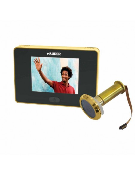 Mirilla Puerta Digital Oro
