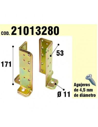 Soporte Para Madera Anclaje Bicromatado Regulable