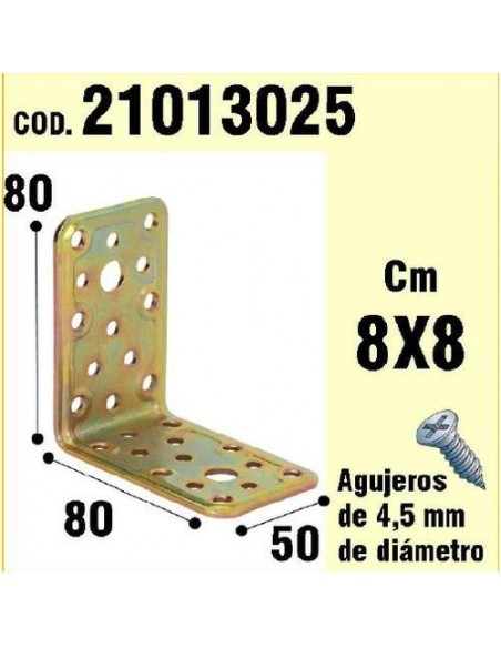 Soporte Para Madera Ángulo 50x 80x 80