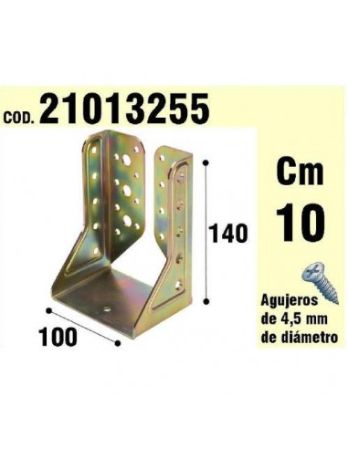 Soporte Para Madera Alas Interiores Bicromatado 100mm