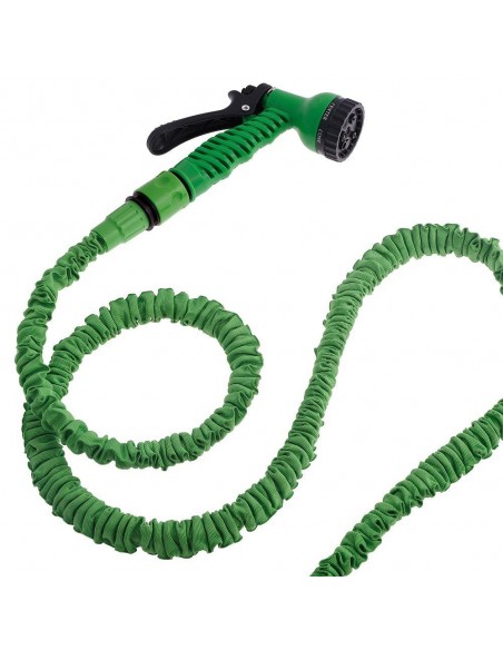 Tubo Extensible Riego 5 A 15 metros + pistola 7 posiciones