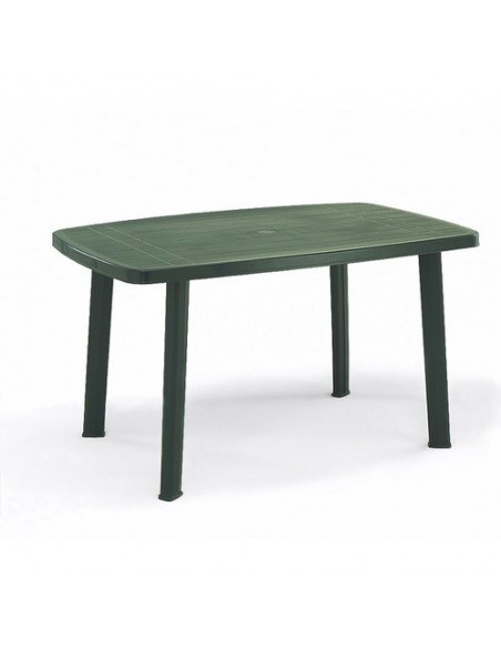 MESA RESINA VERDE 140x90cm
