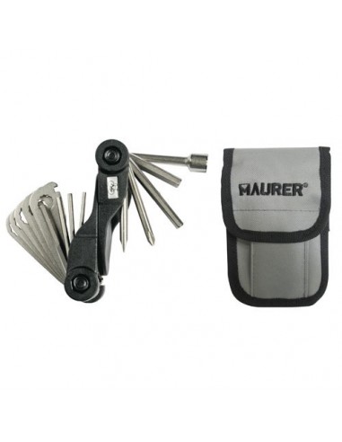 Kit Reparacion Bici Con Parches + Herramientas 33 piezas Para Cintura