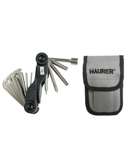 Kit Reparacion Bici Con Parches + Herramientas 33 piezas Para Cintura
