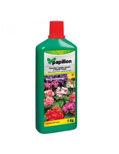 Abono Liquido Papillon Geranios / Flores 1kg