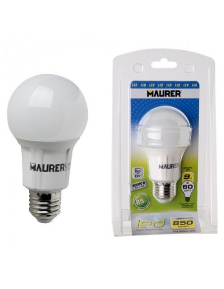 Bombilla Led Standar E27 9 w -60w. Lumenes 806
