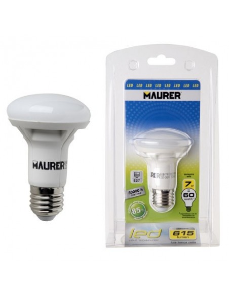 Bombilla Led Reflectante E27 8w -55w. Lumenes 615
