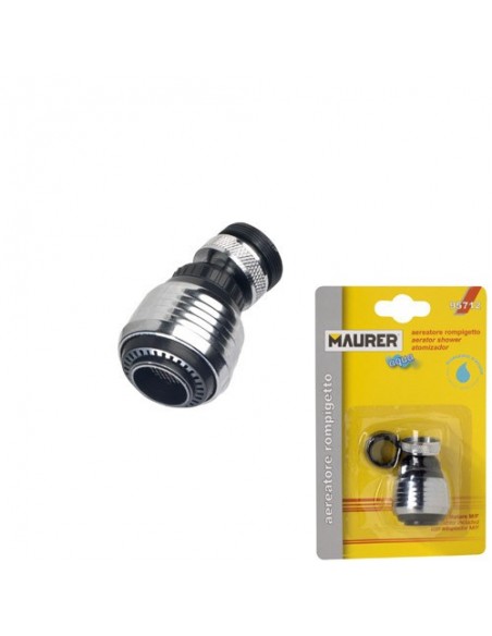 Atomizador Economizador Con Rotula Con Adaptador Macho / Hembra Cromo