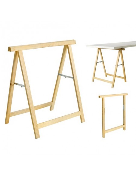 Caballete De Madera 74x74cm Alto