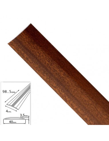 Tapajuntas Adhesivo Para Moquetas Aluminio Sapelli   98