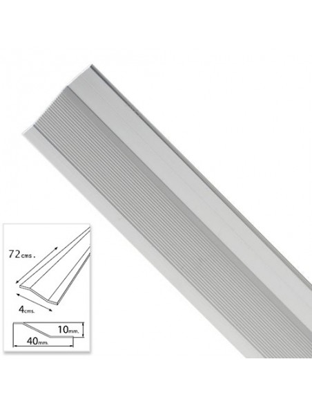 Tapajuntas Adhesivo Para Ceramica Aluminio Plata   72