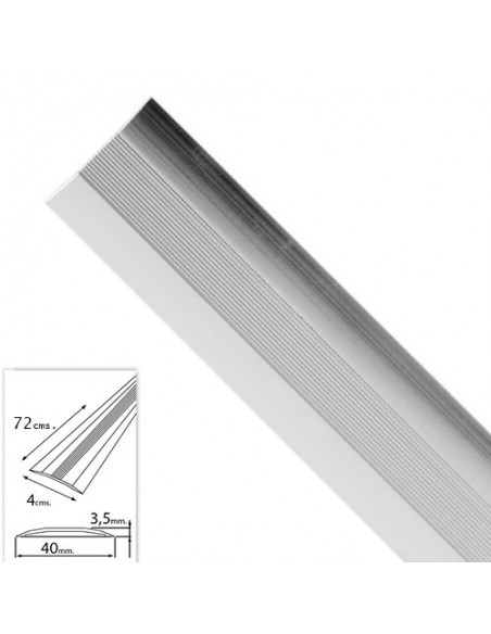 Tapajuntas Adhesivo Para Moquetas Aluminio Plata   72
