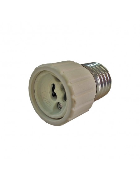 ADAPTADOR BOMBILLAS E27 A GU10