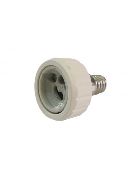 ADAPTADOR BOMBILLAS E14 A GU10