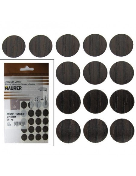 Tapatornillos Adhesivos Wengue (Blister 20 unidades)