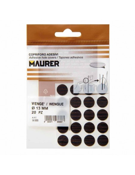 Tapatornillos Adhesivos Wengue (Blister 20 unidades) 2
