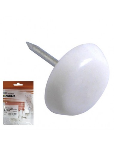 Deslizante Pequeño Blanco Ø15 (Blister 8 Unidades)