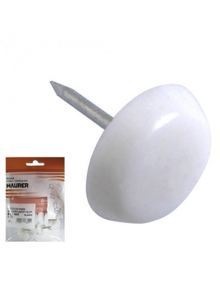 Deslizante Pequeño Blanco Ø15 (Blister 8 Unidades)