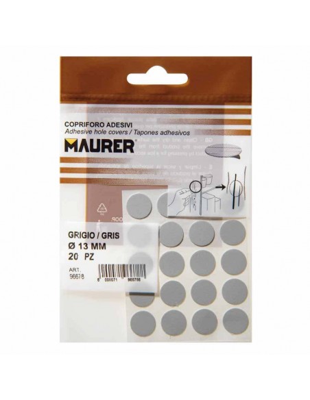 Tapatornillos Adhesivos Gris (Blister 20 unidades) 2